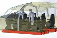 A 3d model of the interior of a plane designed by Goodchild Marine.