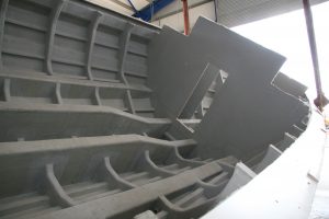 The Goodchild Marine boat interior.