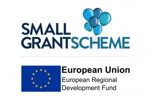 Goodchild Marine small grants scheme logo with balloons.